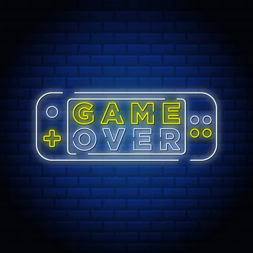 Game Neon Sign - Custom Socks Now