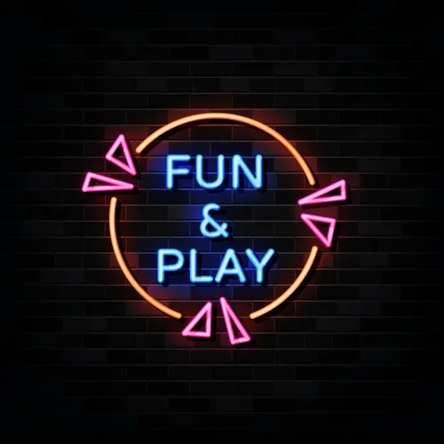 Fun & Play Neon Sign - Custom Socks Now