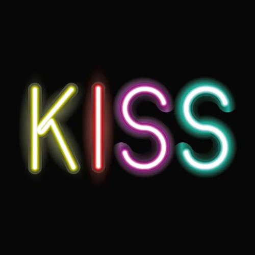 Kiss Neon Sign - Custom Socks Now