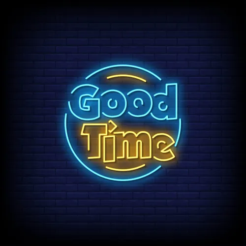 Good Time Neon Sign - Custom Socks Now