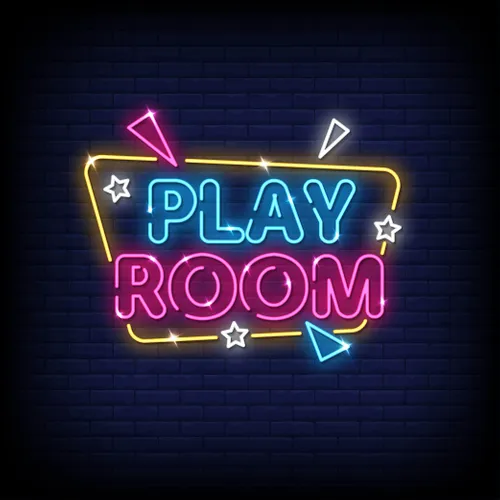 Play Room Neon Sign - Custom Socks Now