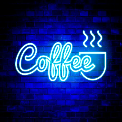 Coffee Neon Sign - Custom Socks Now