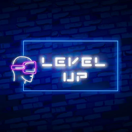 Level Up Neon Sign - Custom Socks Now