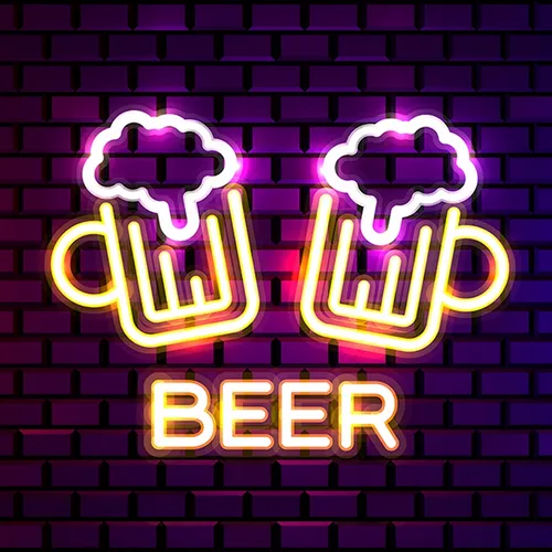 Beer Bar Neon Sign - Custom Socks Now