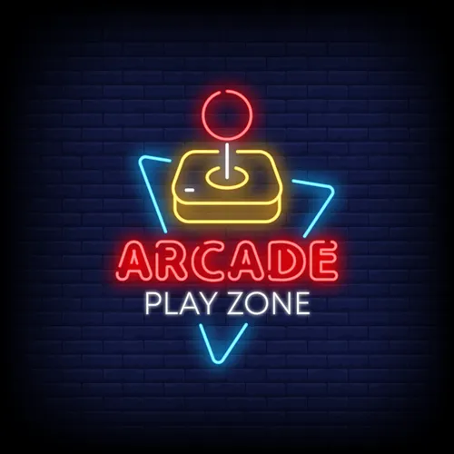 Arcade Play Zone Neon Sign - Custom Socks Now