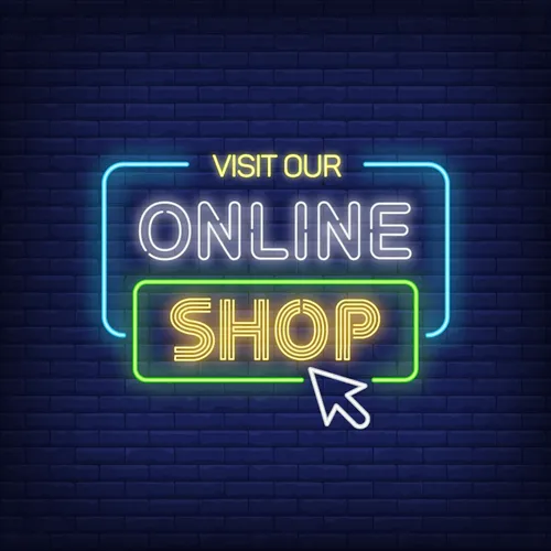 Online Shop Neon Sign - Custom Socks Now