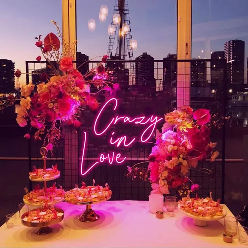Crazy in Love Neon Sign - Custom Socks Now