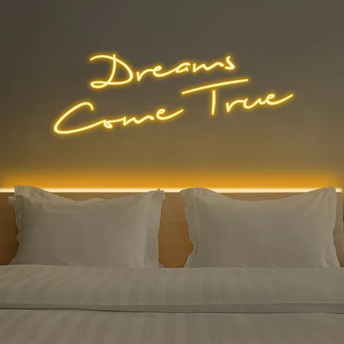 Dreams Come True Neon Sign - Custom Socks Now