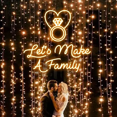 Let's Make A Family Neon Sign - Custom Socks Now