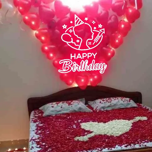 Cute Birthday Art Neon Sign - Custom Socks Now