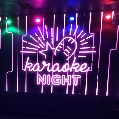 Karaoke Night Neon Sign - Custom Socks Now