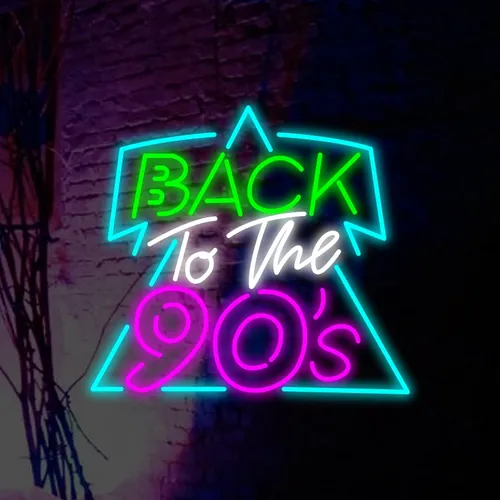 Back To The 90’s Neon  Sign - Custom Socks Now