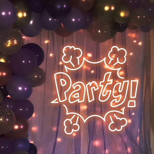 Party Blast Neon Sign - Custom Socks Now