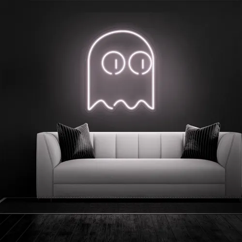 Ghost Neon Sign - Custom Socks Now