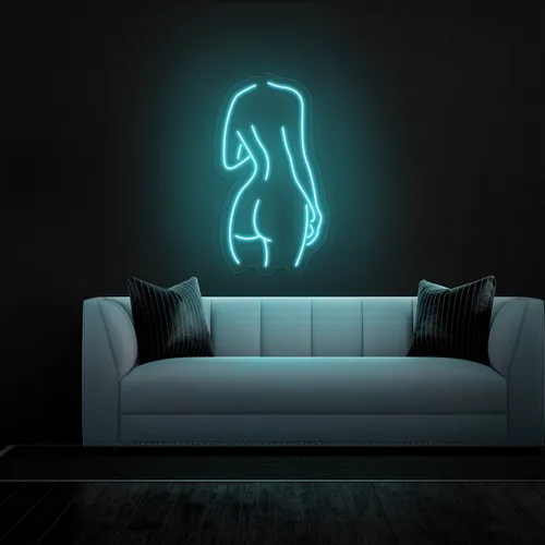 Sexy Silhouette Neon Sign - Custom Socks Now