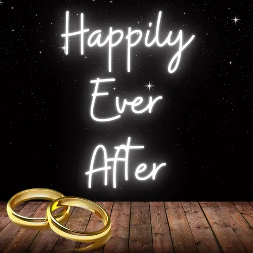 Happily Ever After Neon Sign - Custom Socks Now