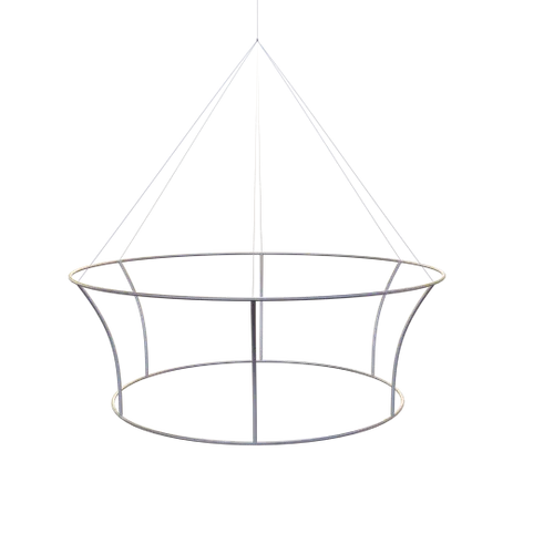 Custom Tapered Circle Personalized Trade Show Hanging Signs - Custom Socks Now