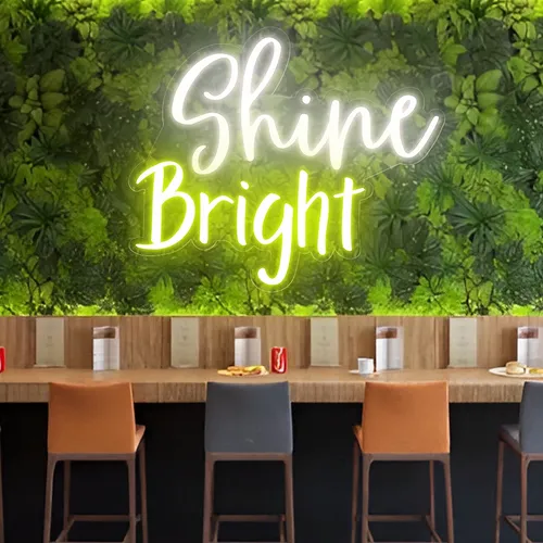 Shine Bright Neon Sign - Custom Socks Now
