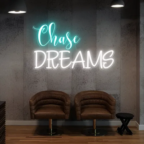 Chase Dreams Neon Sign - Custom Socks Now