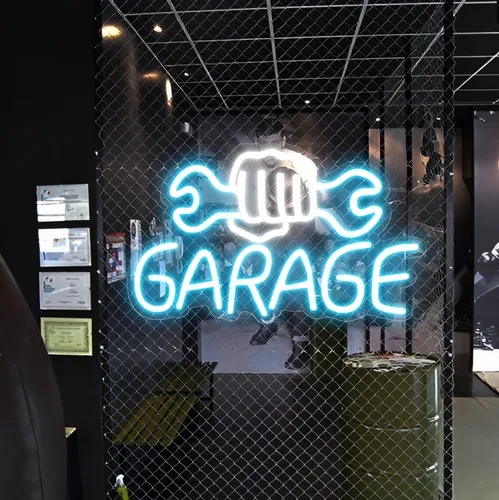 Garage Neon Sign - Custom Socks Now