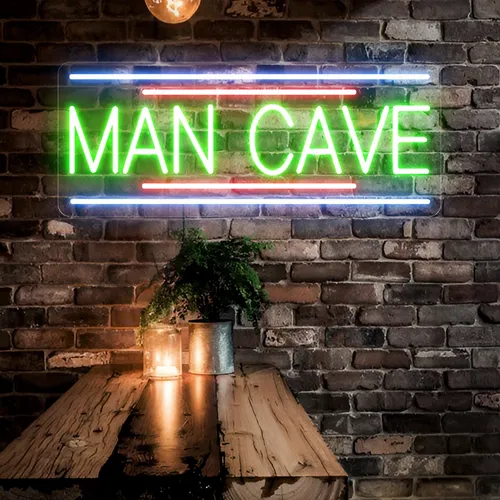 Man Cave Neon Sign - Custom Socks Now