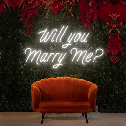 Will You Marry Me LED Neon Sign - Custom Socks Now