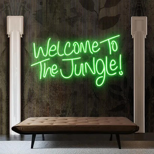 Welcome To The Jungle LED Neon Sign - Custom Socks Now
