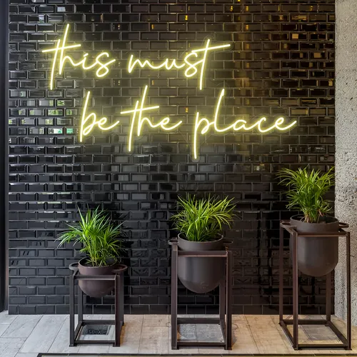 This Must Be The Place LED Neon Sign - Custom Socks Now