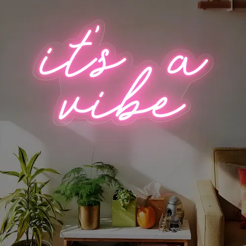 It's a Vibe Neon Sign - Custom Socks Now