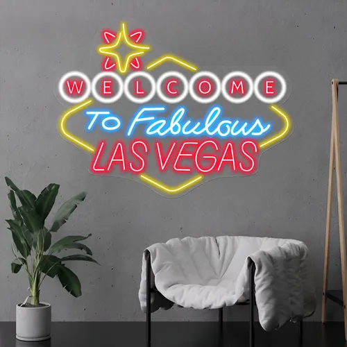 Welcome to Fabulous Las Vegas Neon Sign - Custom Socks Now