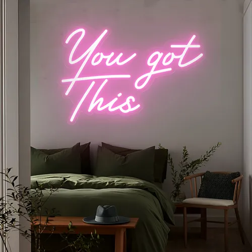 You Got This Neon Sign - Custom Socks Now