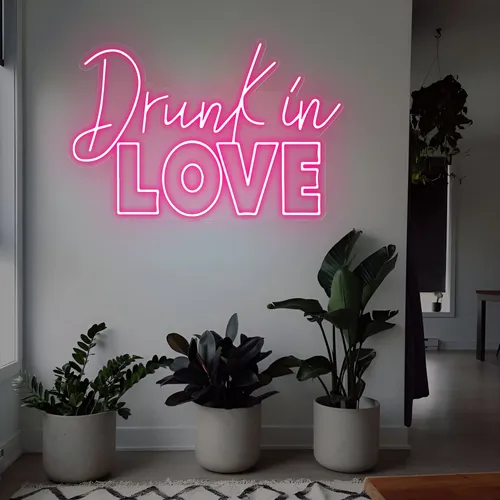 Drunk in Love Neon Sign - Custom Socks Now