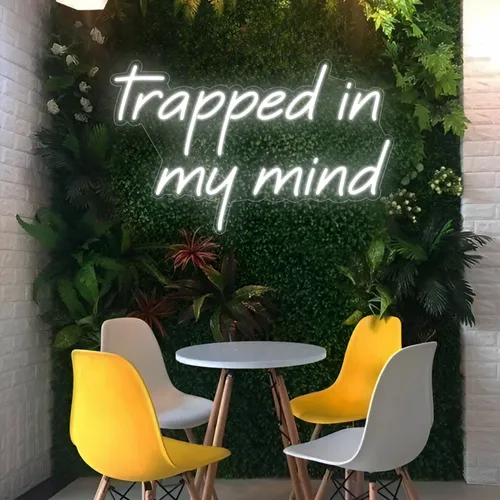 Trapped in my Mind Neon Sign - Custom Socks Now