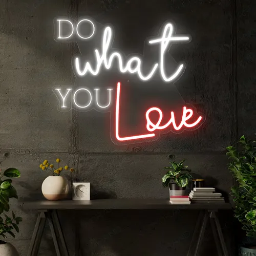 Do What You Love Neon Signa - Custom Socks Now