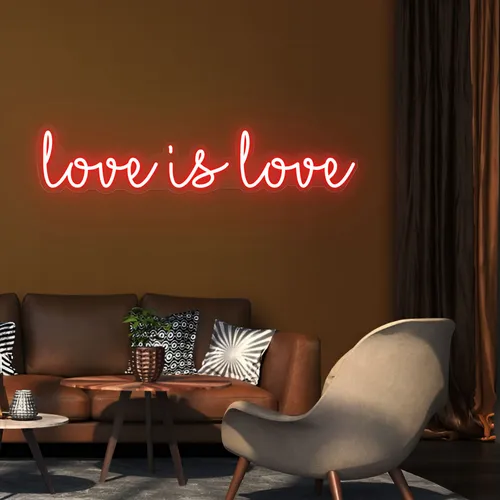 Love Is Love Neon Sign - Custom Socks Now