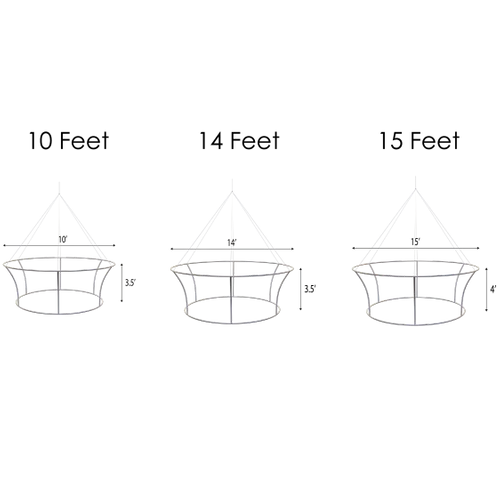 Custom Tapered Circle Personalized Trade Show Hanging Signs - Custom Socks Now