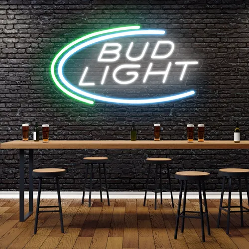 Bud Light Neon Sign - Custom Socks Now