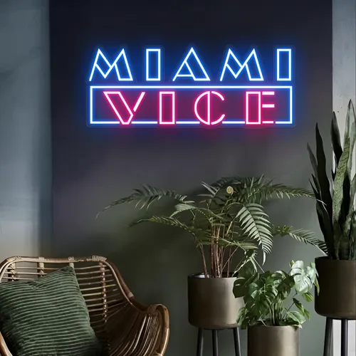 Miami Vice Neon Signs - Custom Socks Now