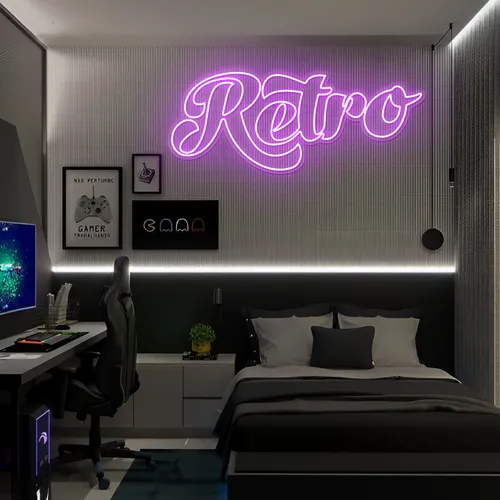 Retro Neon Signs - Custom Socks Now