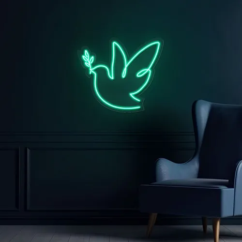 Bird Neon Sign - Custom Socks Now