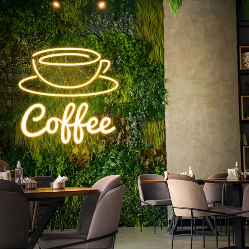 Brew & Glow Coffee Neon Sign - Custom Socks Now