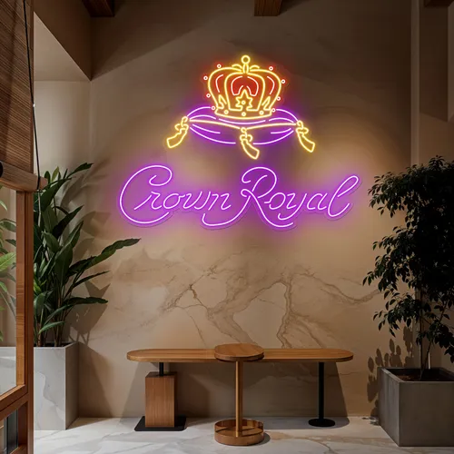 Crown Royal Neon Sign - Custom Socks Now