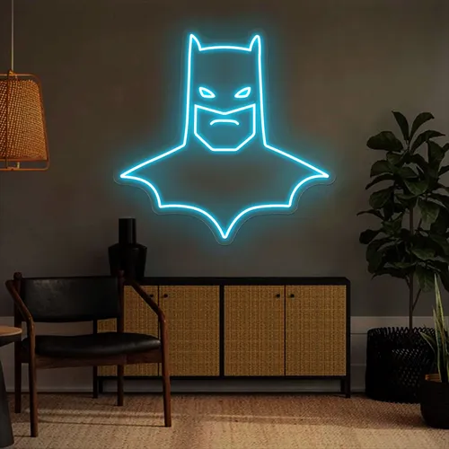 Batman Neon Sign - Custom Socks Now