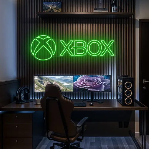 Xbox Neon Sign - Custom Socks Now