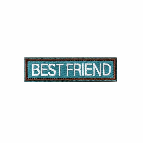 Blue and Brown Best Friend Patch - Custom Socks Now