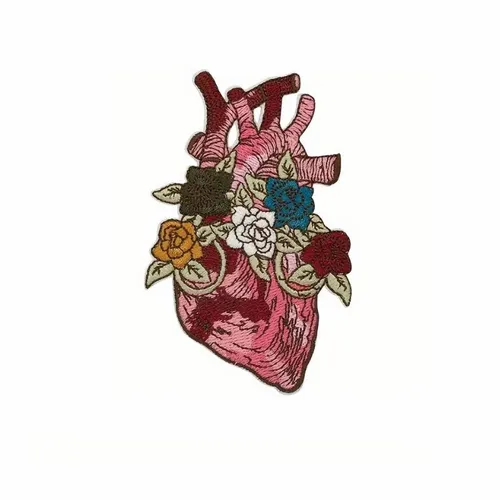 Heart of Flowers Patch - Custom Socks Now