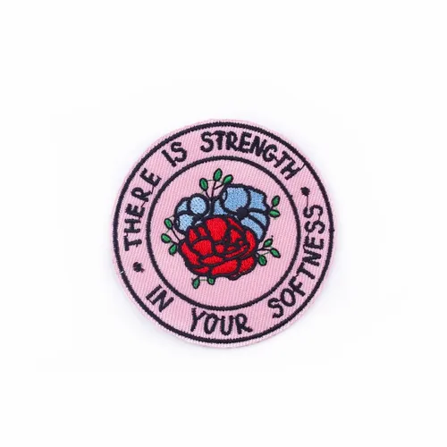 Pink Strength in Softness Patch - Custom Socks Now