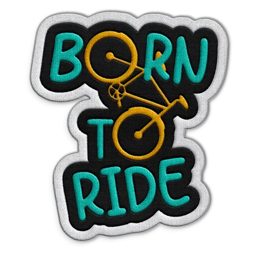 Born To Ride Hat Patch - Custom Socks Now