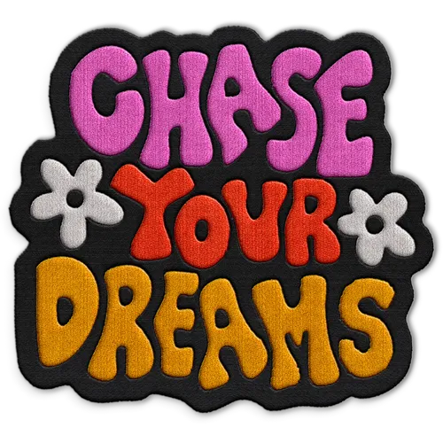Chase Your Dreams Hat Patch - Custom Socks Now