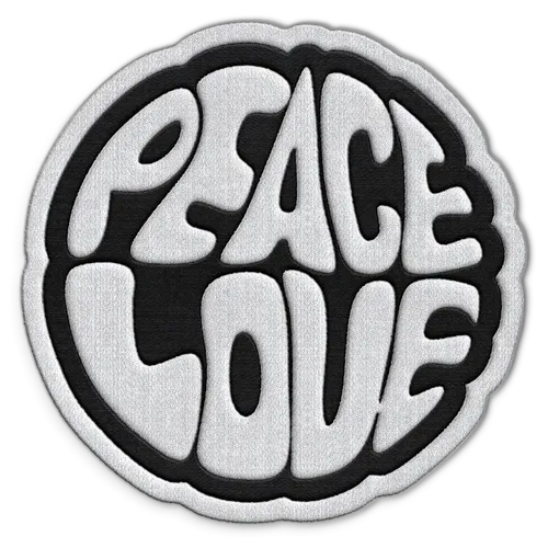 Peace Love Hat Patch - Custom Socks Now